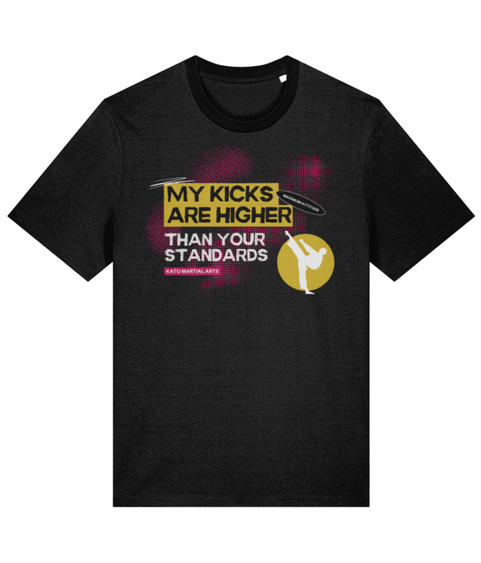 My kicks are higher than your standards - Adult T-Shirt