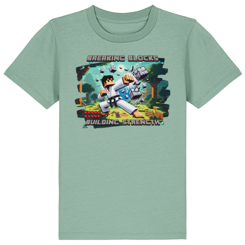 Breaking Blocks - Minecraft - Kids T-Shirt