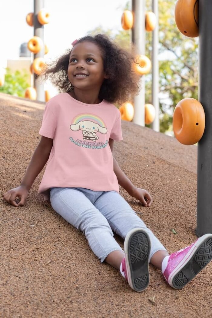 Cinnamoroll with the punches - (Sanrio/Hello Kitty) Kids T-Shirt - Image 2